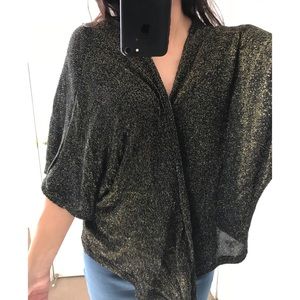 Black Wrap Poncho